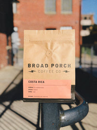Broad Porch Coffee Costa Rica La Candelilla Estate light roast coffee with tasting notes of honeycomb, pear, and black tea