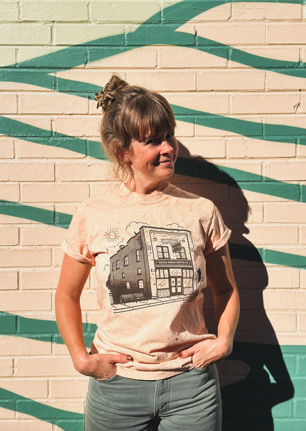 Broad Porch Coffee Luray Virginia cafe location T-shirt