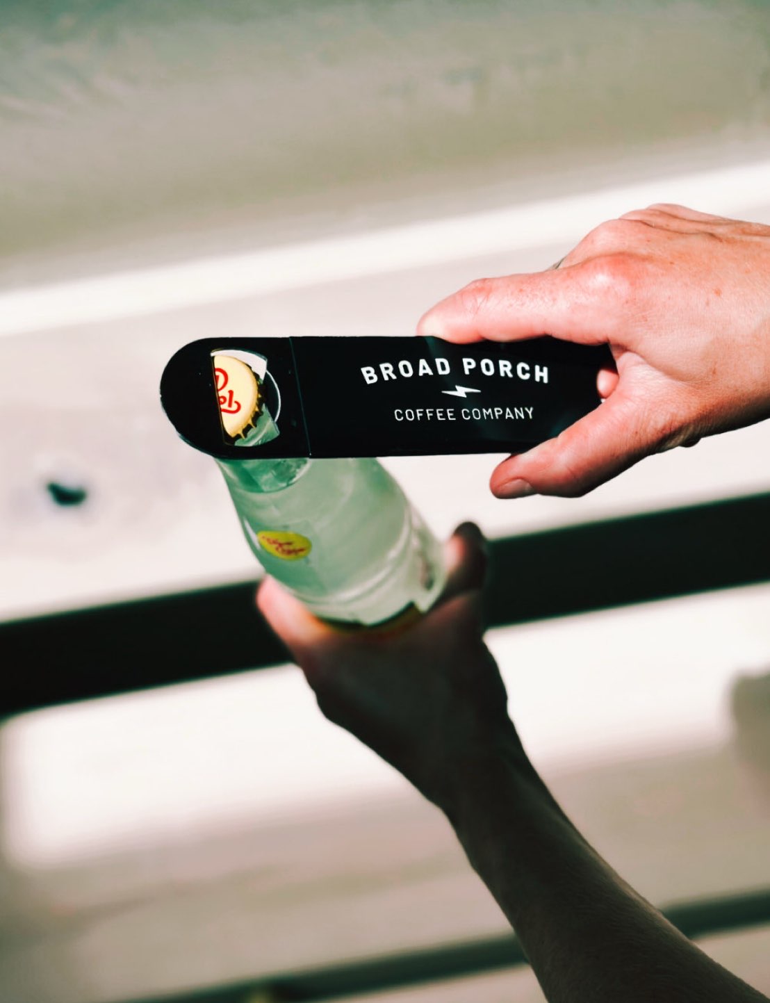 Broad Porch Coffee logo bottle opener