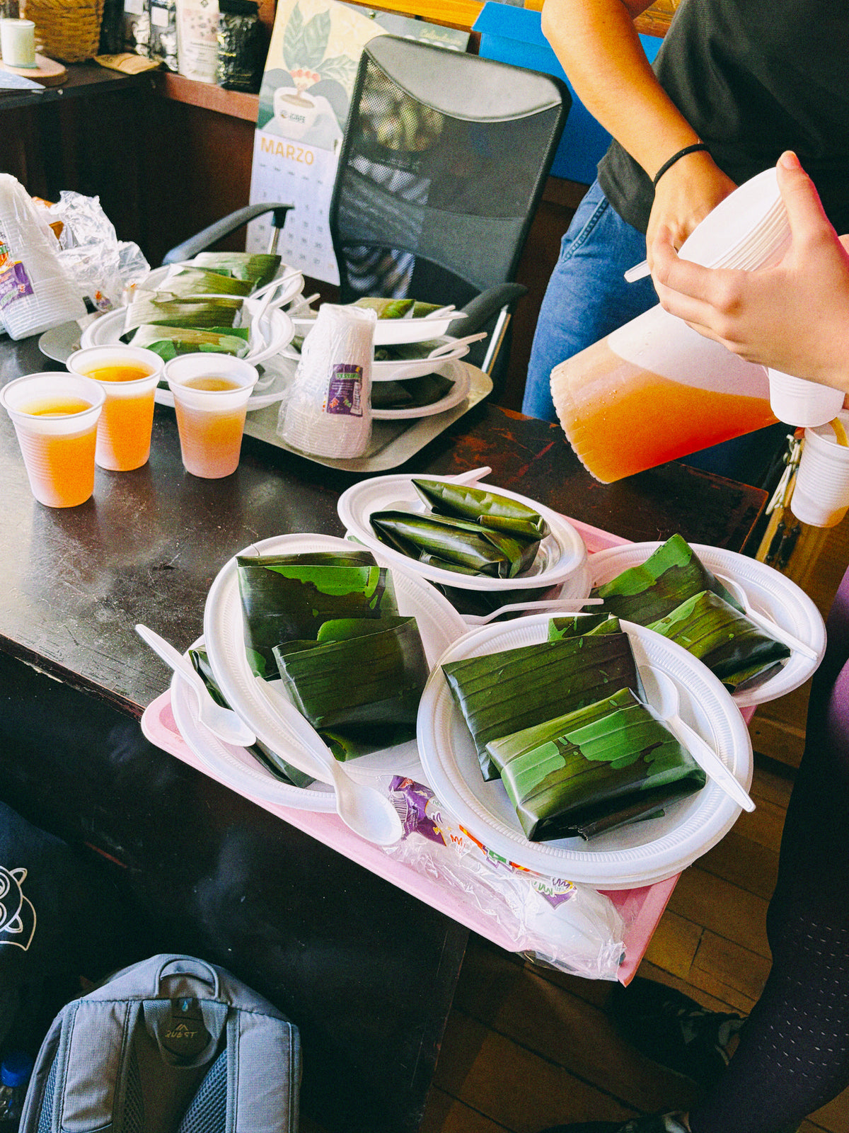 Traditional Costa Rican food served during Broad Porch Coffee's coffee sourcing trip