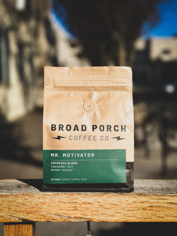 road Porch Coffee Mr Motivator Espresso Dark Blend